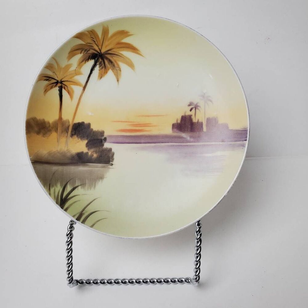 Vintage 30s MEITO CHINA Hand Painted 6" Plate Made in Japan